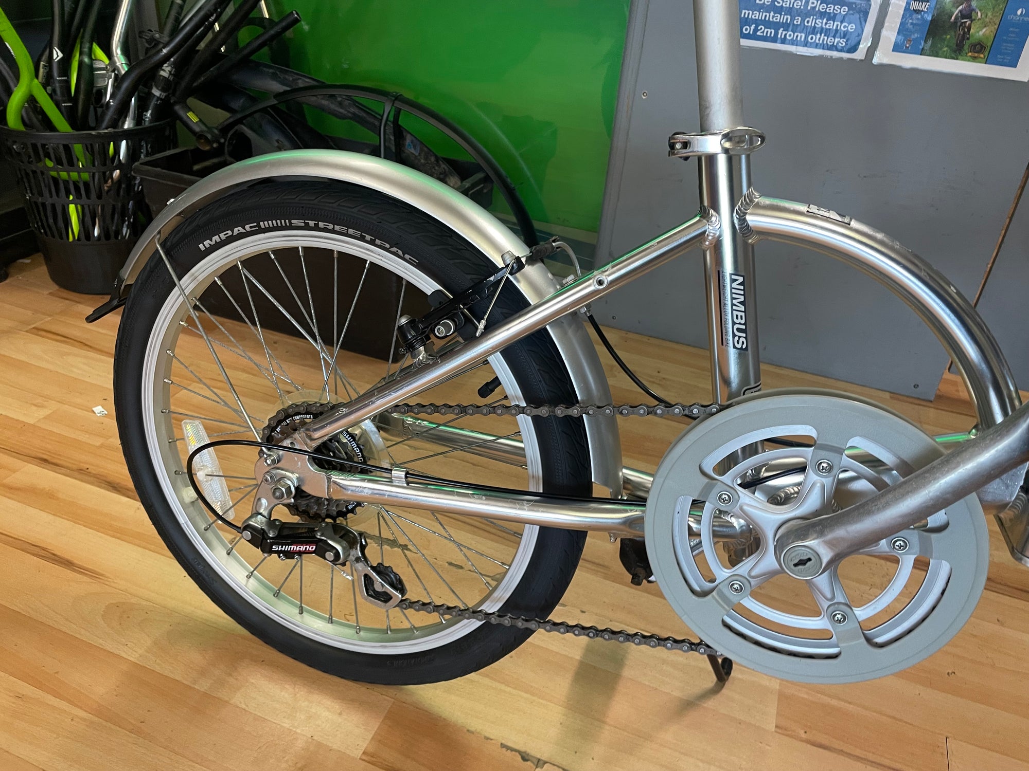 FALCON NIMBUS FOLDING CHROME BIKE