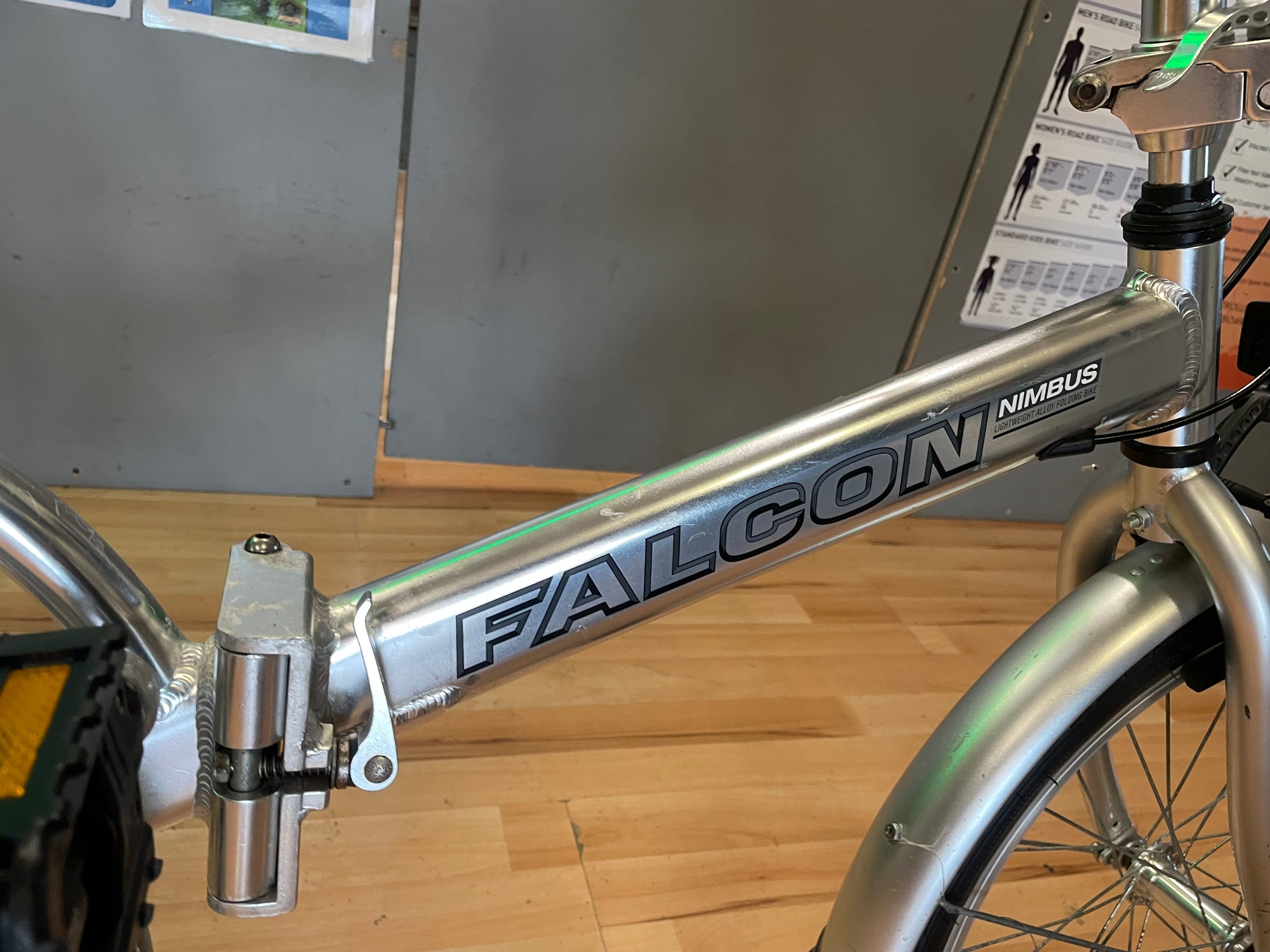 FALCON NIMBUS FOLDING CHROME BIKE