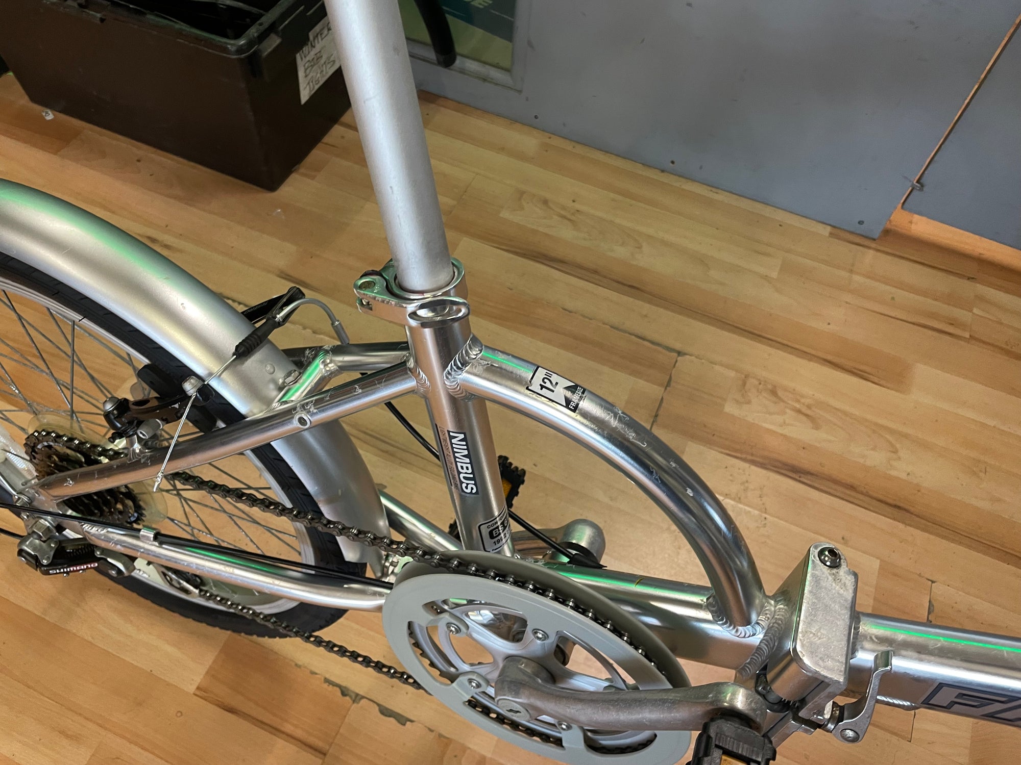 FALCON NIMBUS FOLDING CHROME BIKE
