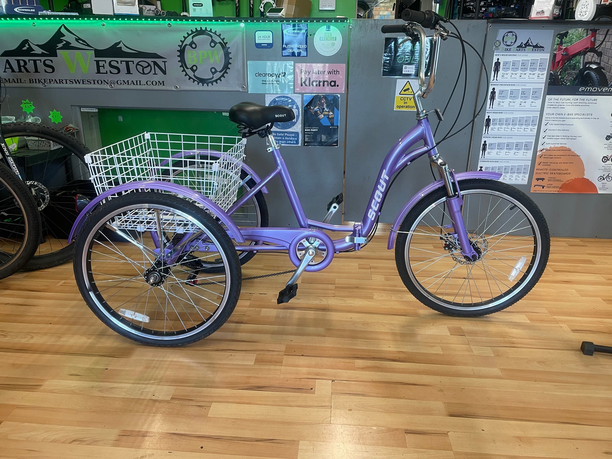 SCOUT FOLDING TRICYCLE PURPLE