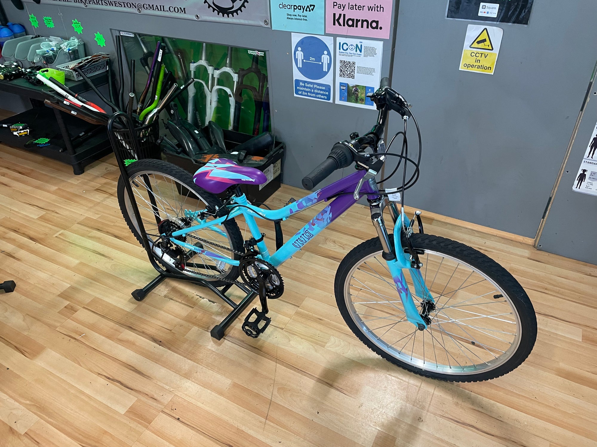 APOLLO VIVID MTB BLUE/PURPLE 8-11yrs