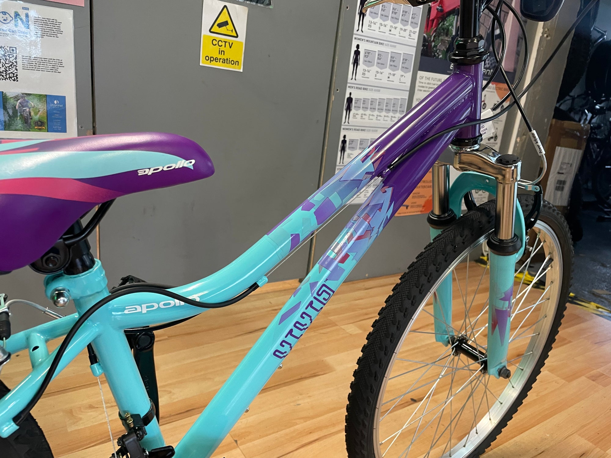 APOLLO VIVID MTB BLUE/PURPLE 8-11yrs