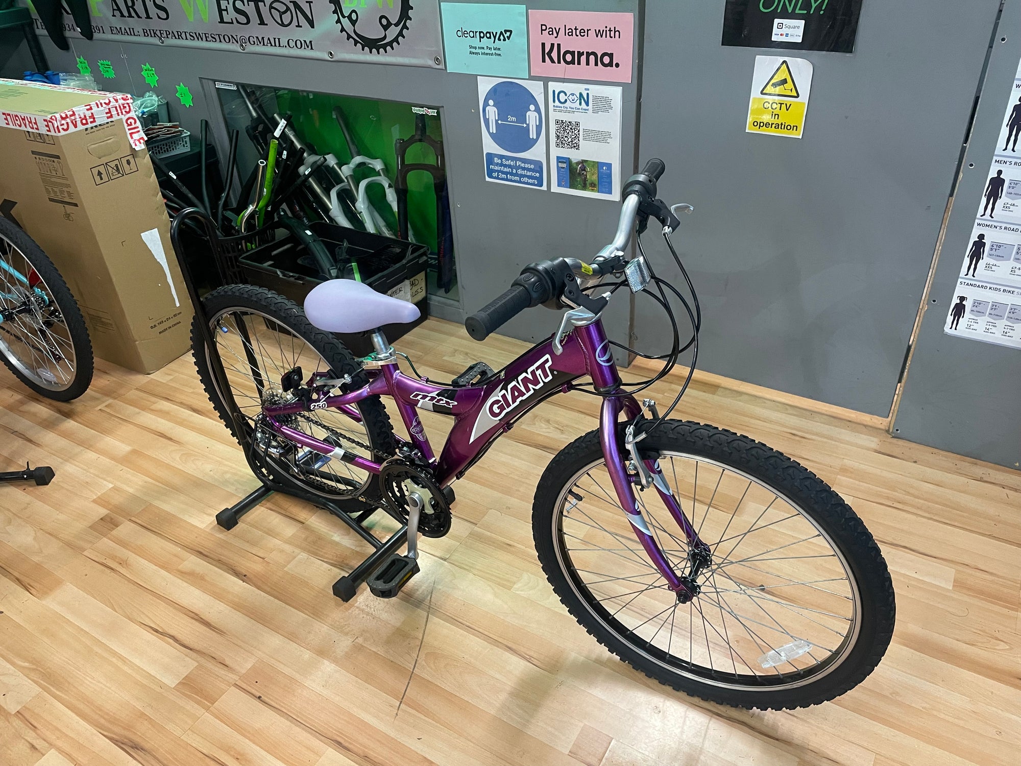 GIANT MTX 250 Girls MTB PURPLE 12” 9-11yrs