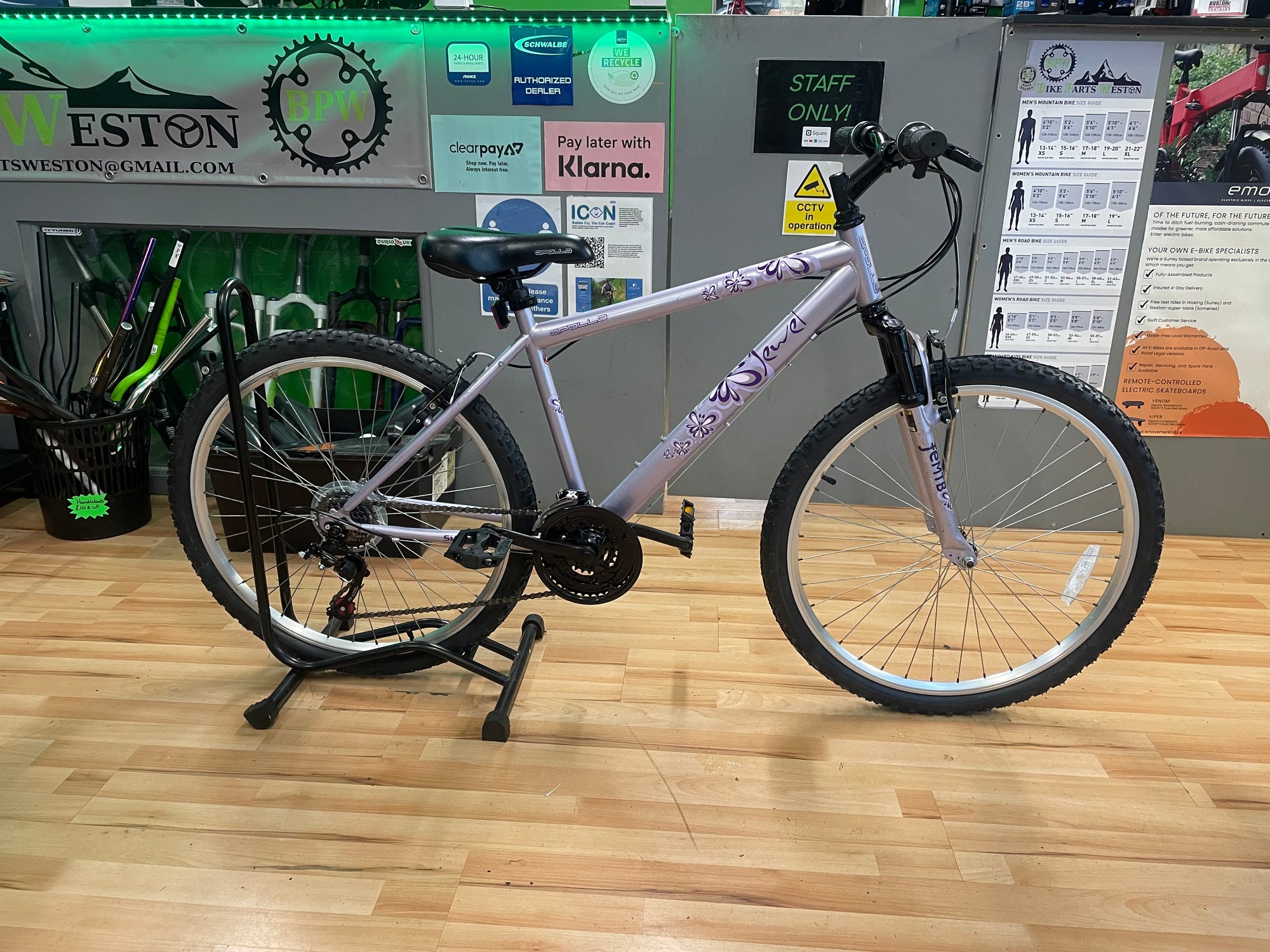 APOLLO JEWEL MTB GIRLS/LADIES 17” PURPLE