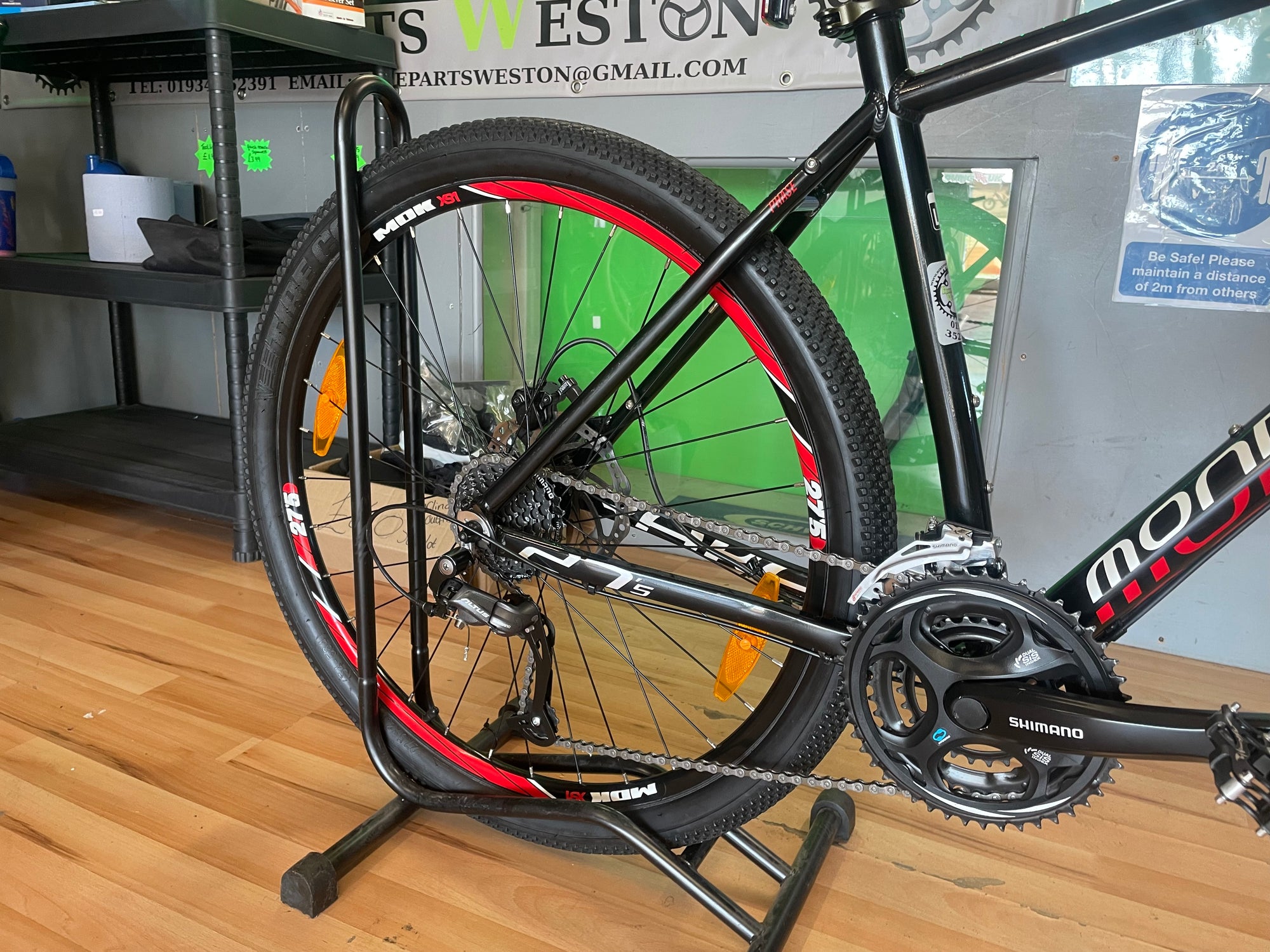 MONDRAKER PHASE 27.5 MTB BLACK/RED 19”