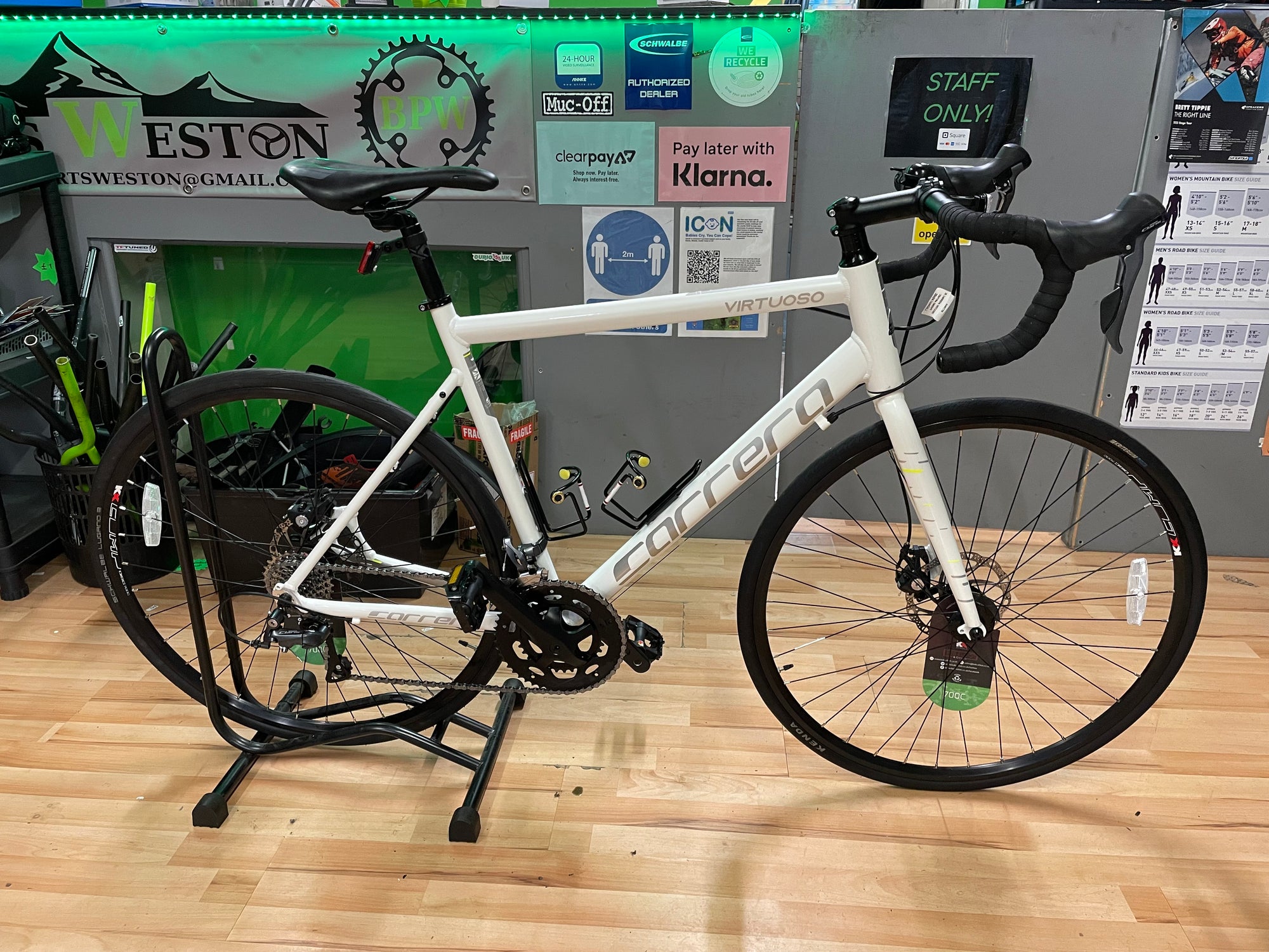rennrad carrera virtuoso CARRERA VIRTUOSO ROAD BIKE WHITE