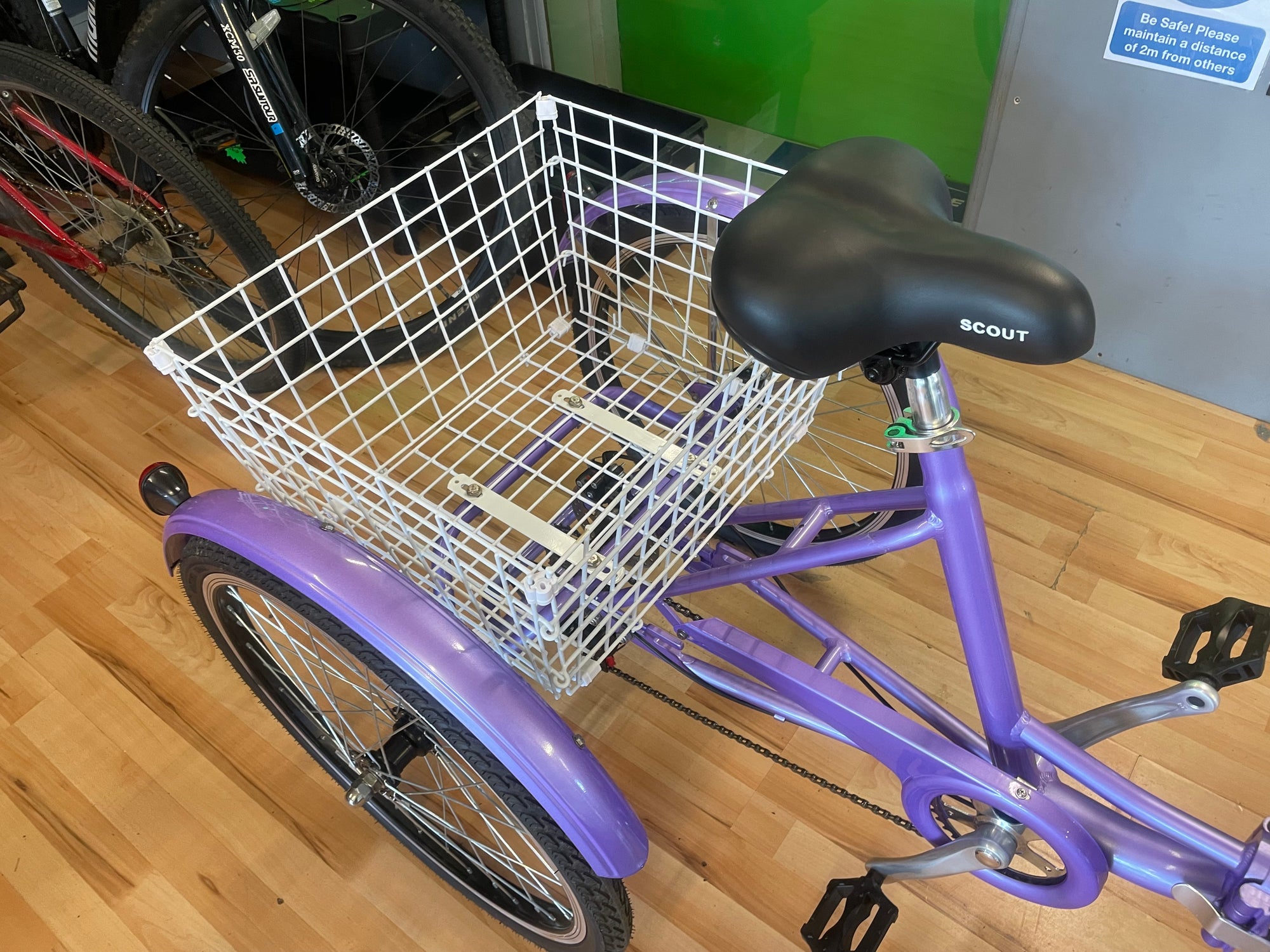 SCOUT FOLDING TRICYCLE PURPLE