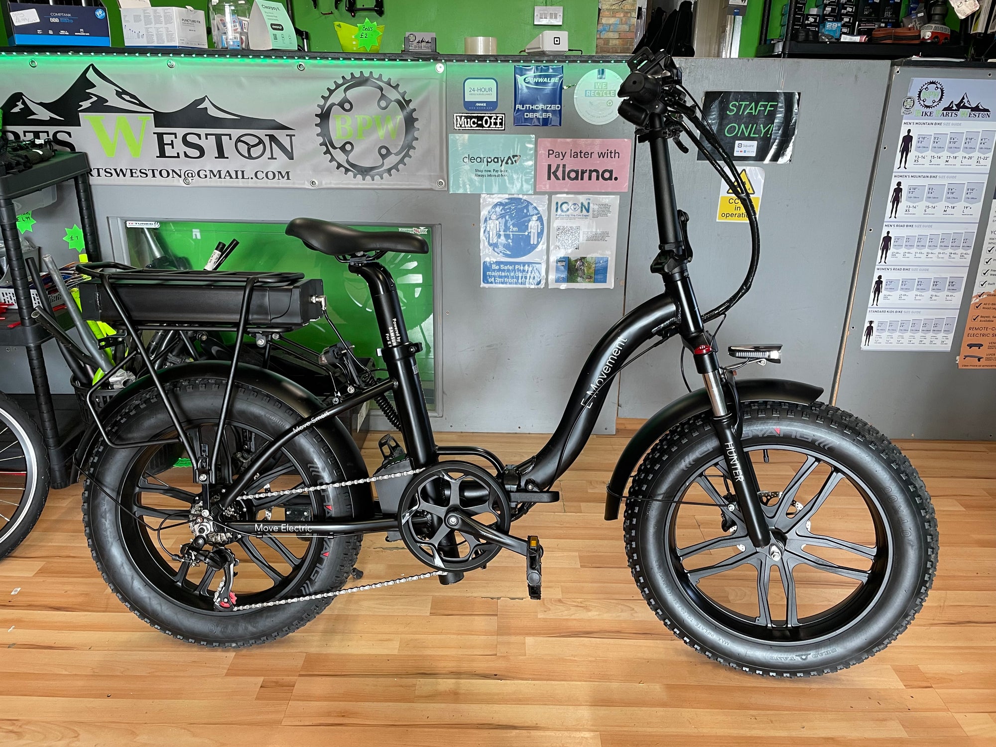 E-MOVEMENT HUNTER EXTREME 350W ELECTRIC – STEP-THROUGH FOLDING FAT TYRE BIKE