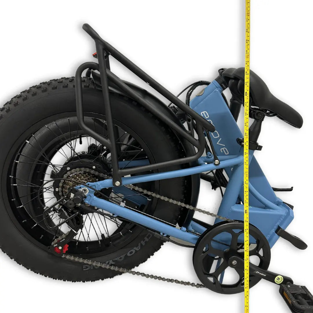 E-Movement E-Bike Pixie 500W 14ah 48v Battery – Low Folding Frame Fat Bike in Pastel Blue
