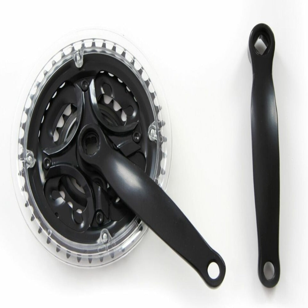 NEW DIVINE100 170mm CRANK / CHAINSET 24,34,42T TAPERED 'BLACK